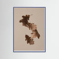 Blue Wood Botanical Forms