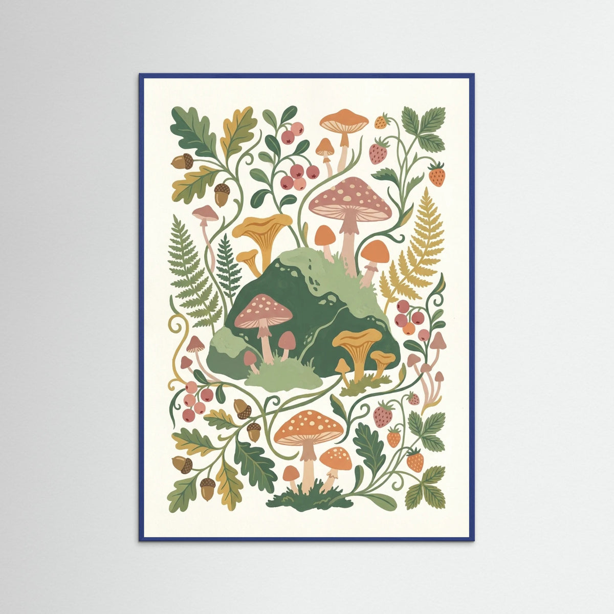 Blue Wood Botanical Rhapsody