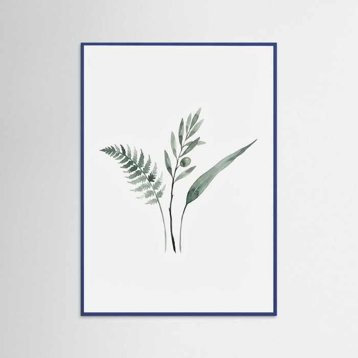 Blue Wood Botanical Simplicity