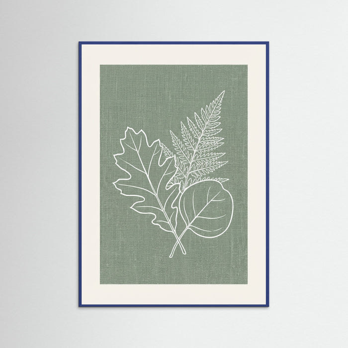 Blue Wood Botanical Vessel