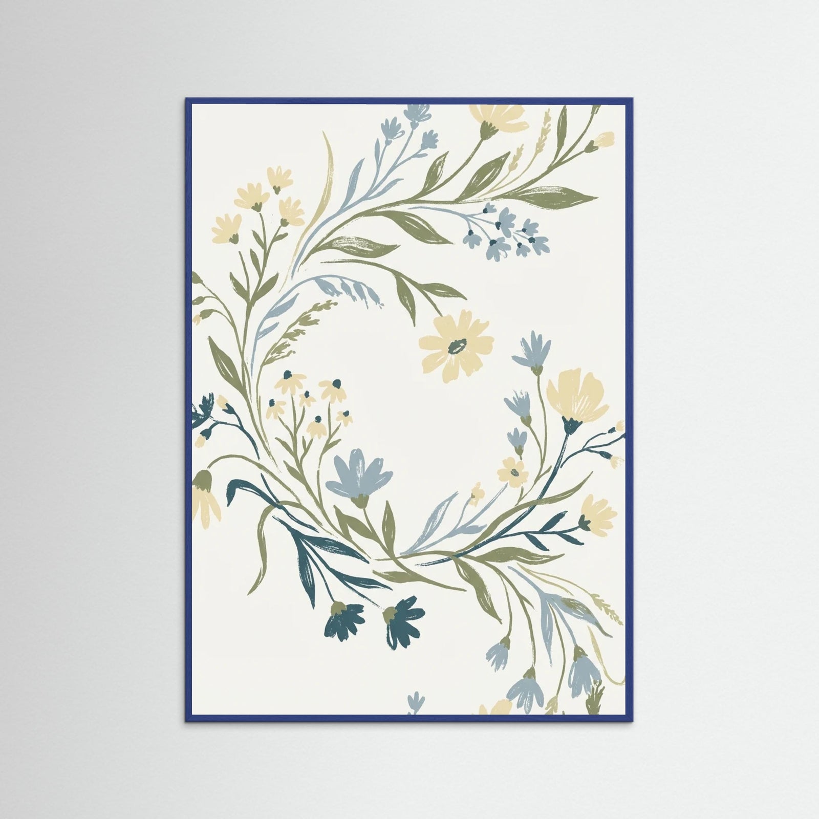 Blue Wood Botanical Vessel