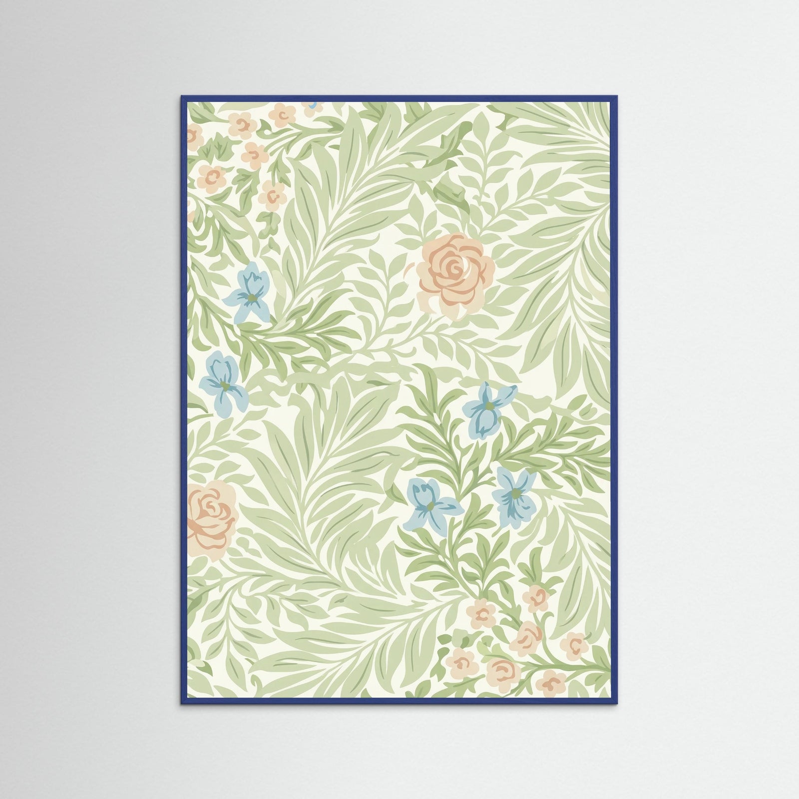 Blue Wood Botanical Whispers