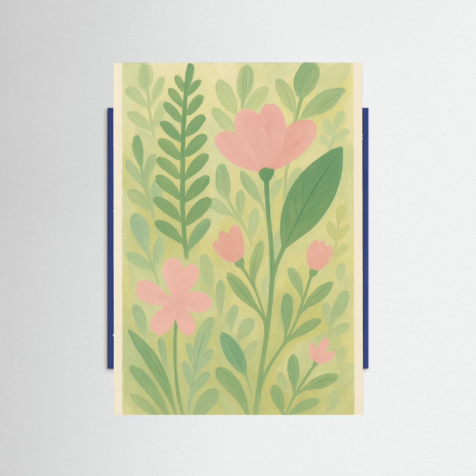 Blue Wood Brushstroke Bliss