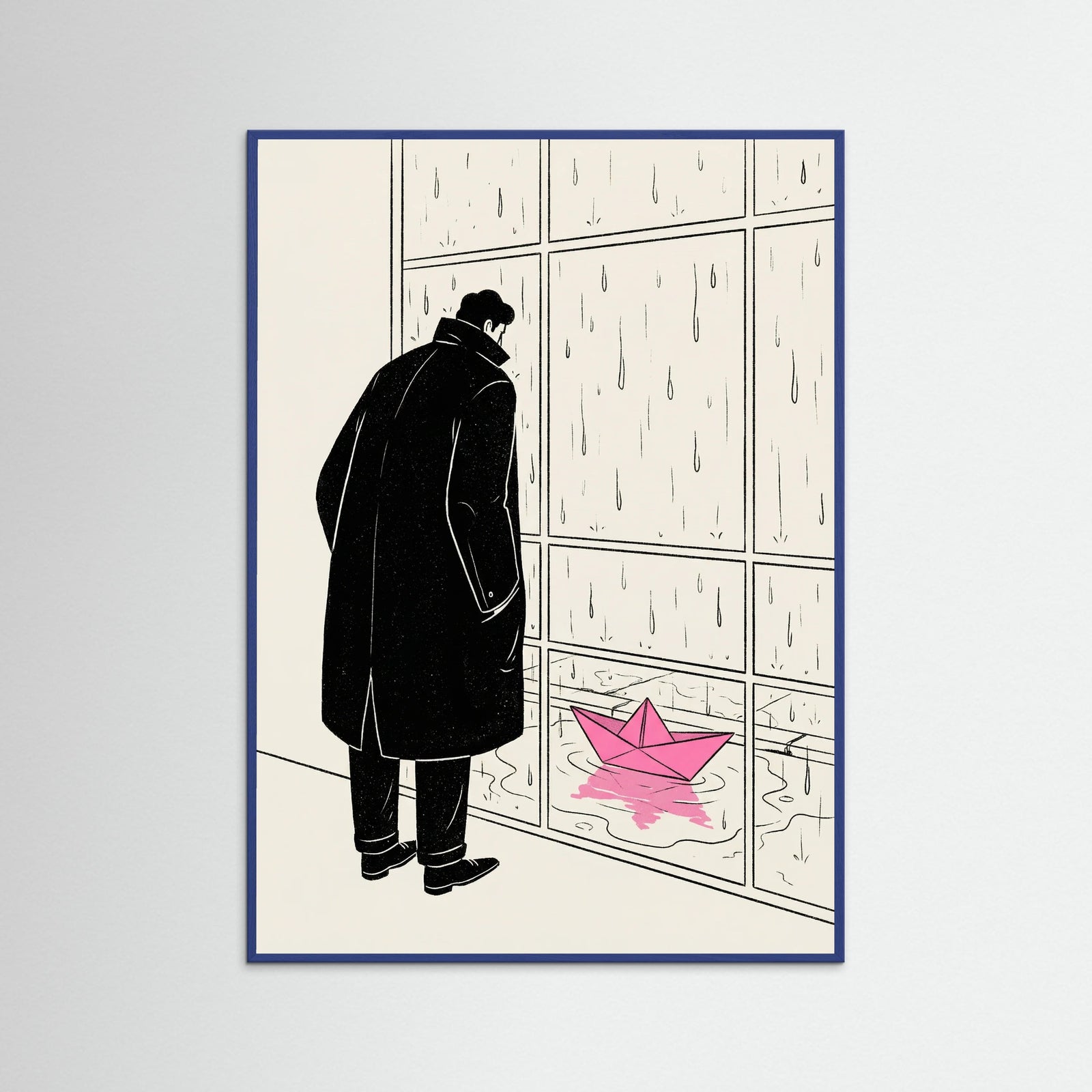 Blue Wood Bubble Ponder