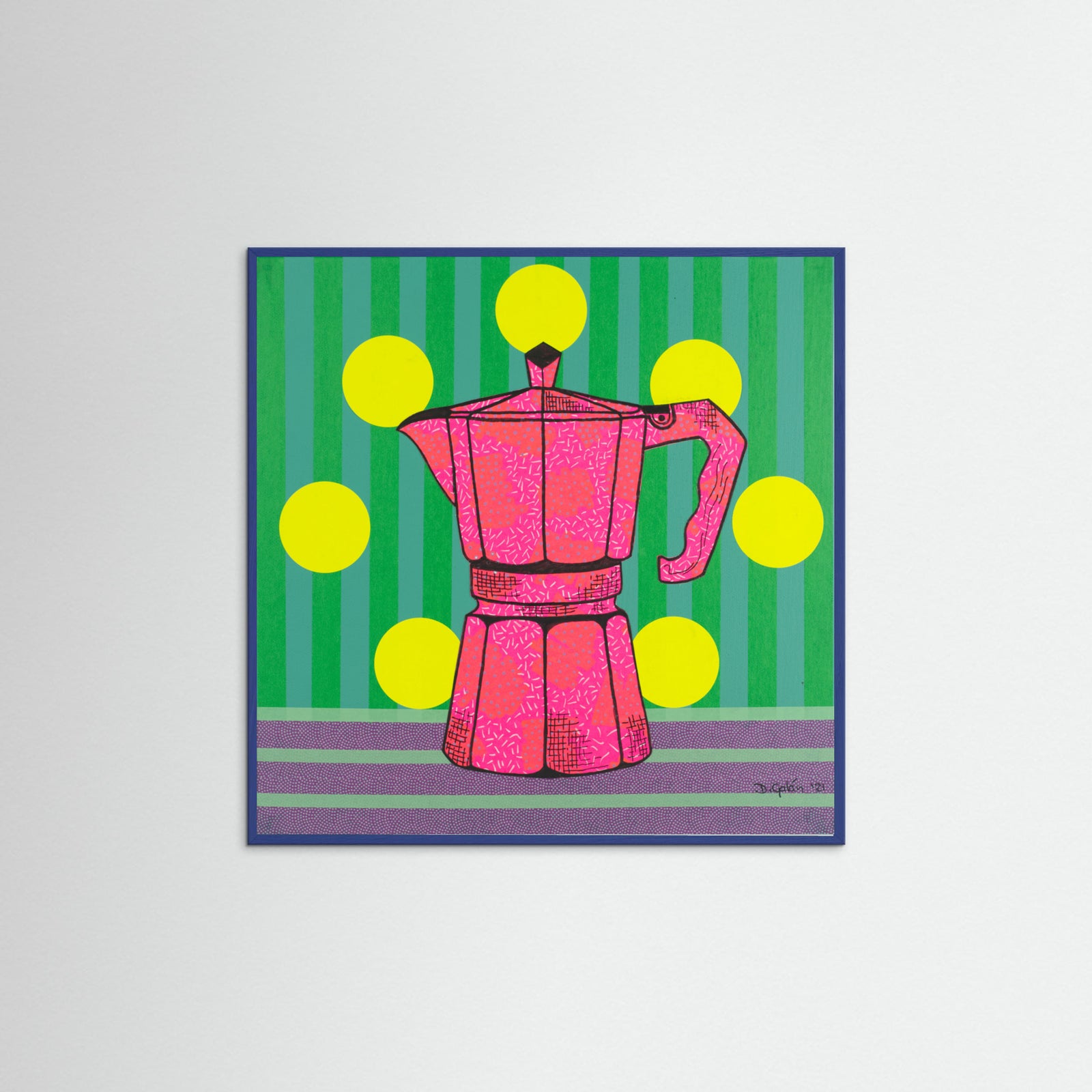 Blue Wood Cafe Ole Poster