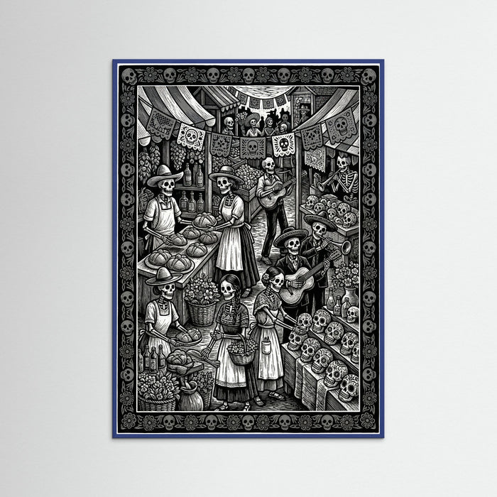 Blue Wood Calavera Tapatia Chronicle