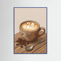Blue Wood Cappuccino Bliss