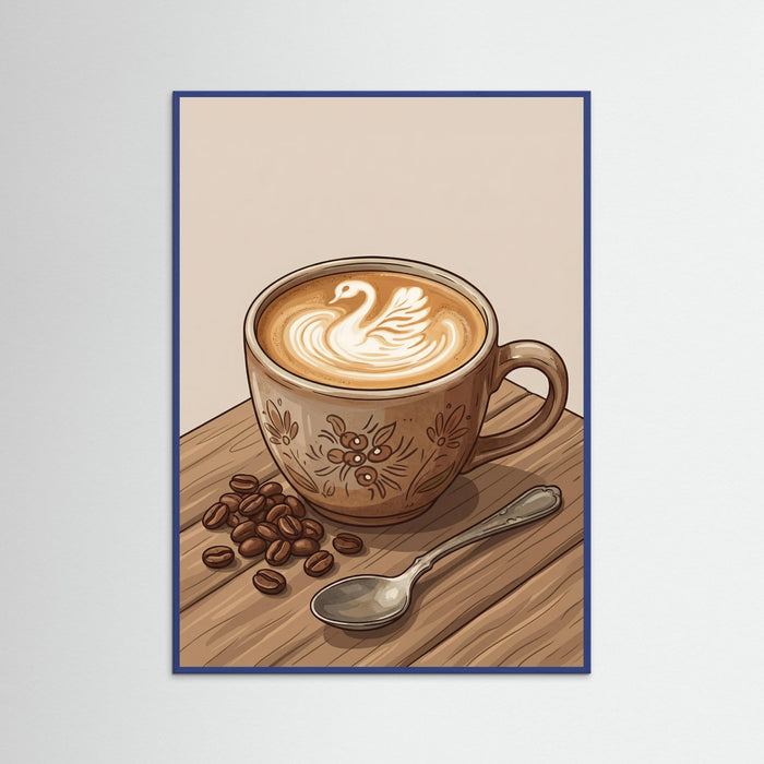 Blue Wood Cappuccino Bliss
