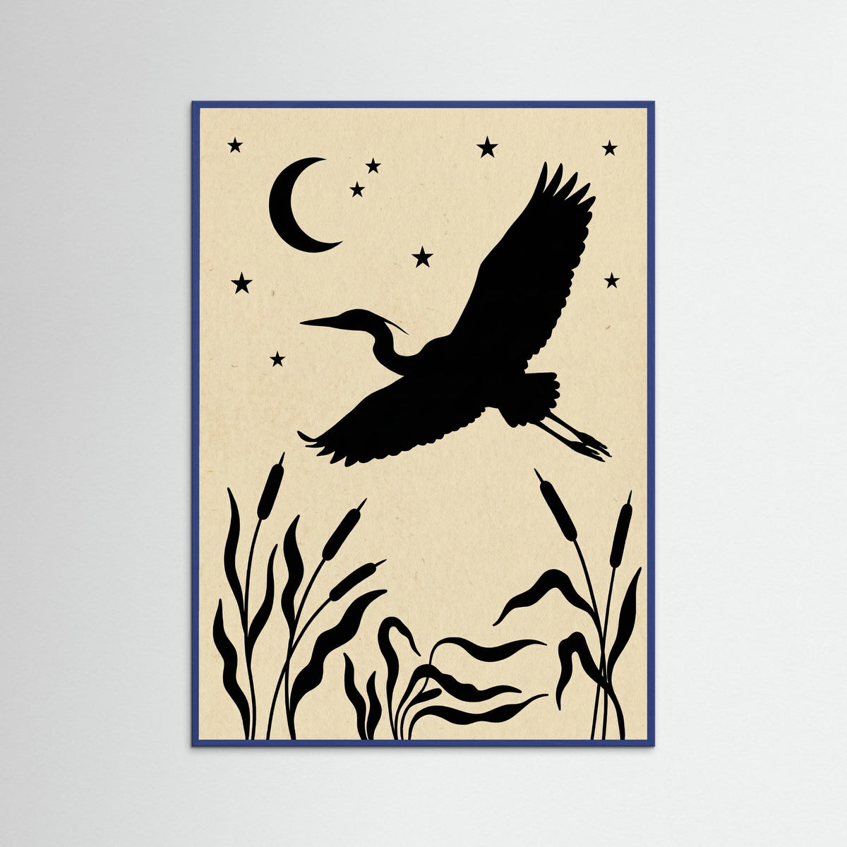 Blue Wood Celestial Deer