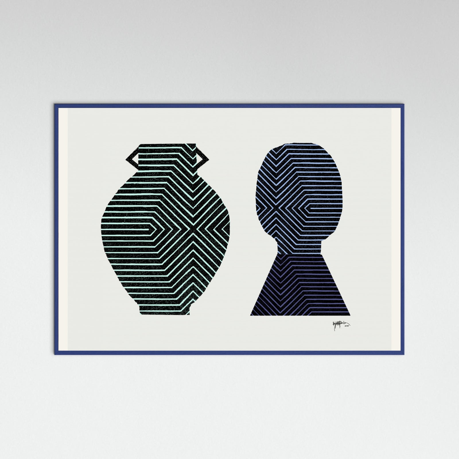 Blue Wood Celestial Garden IV. Poster
