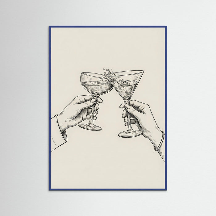 Blue Wood Cheers Together