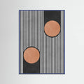 Circles on black background 2 Poster – poster and art print