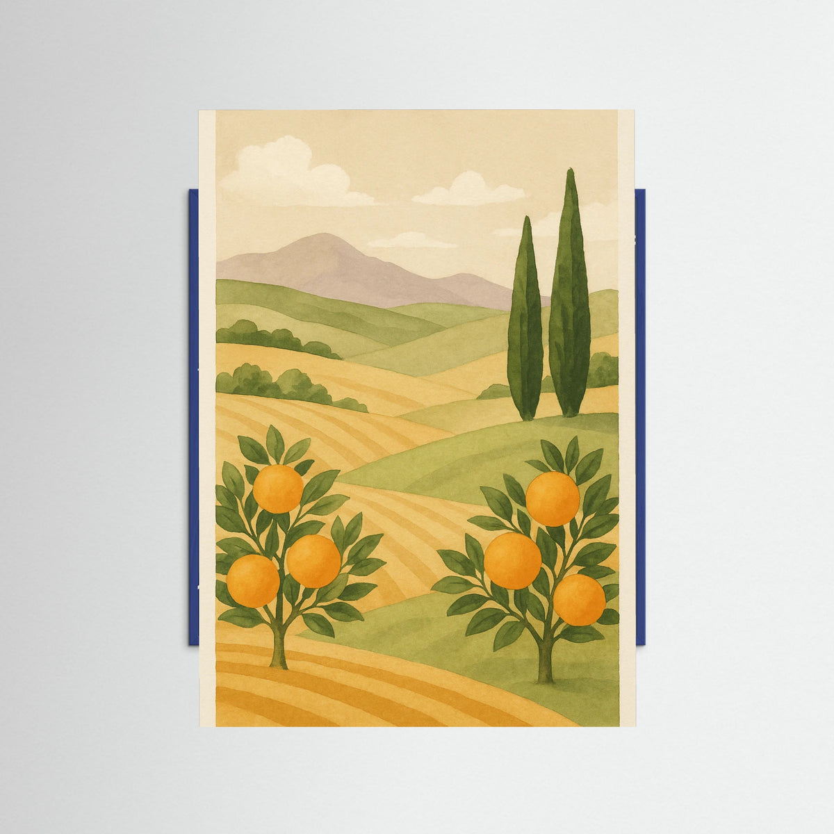 Blue Wood Citrus Dreamscape