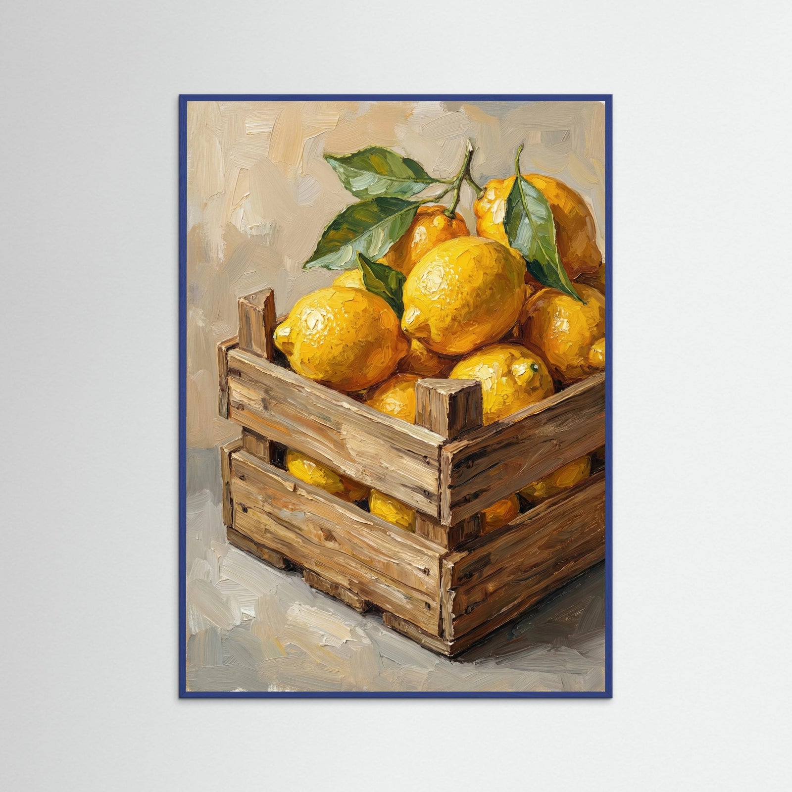 Blue Wood Citrus Still Life