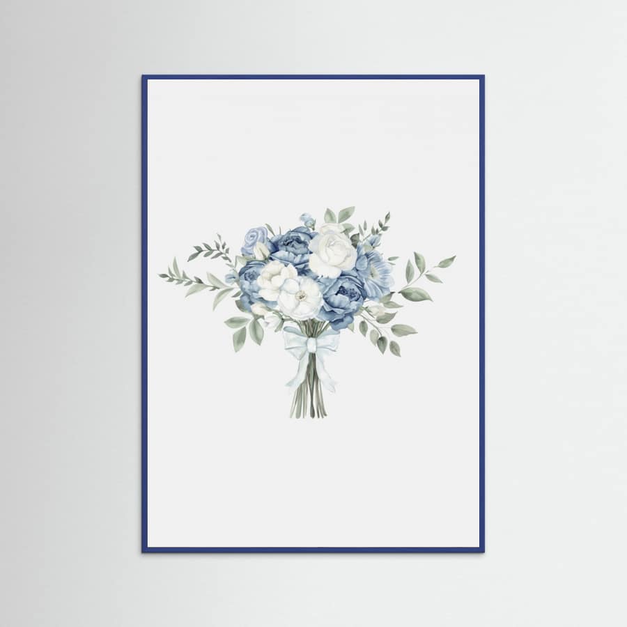 Coastal Bouquet With Bow Poster – poster and art print