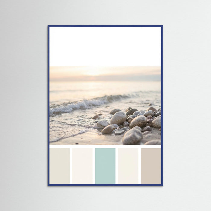 Blue Wood Coastal Glow