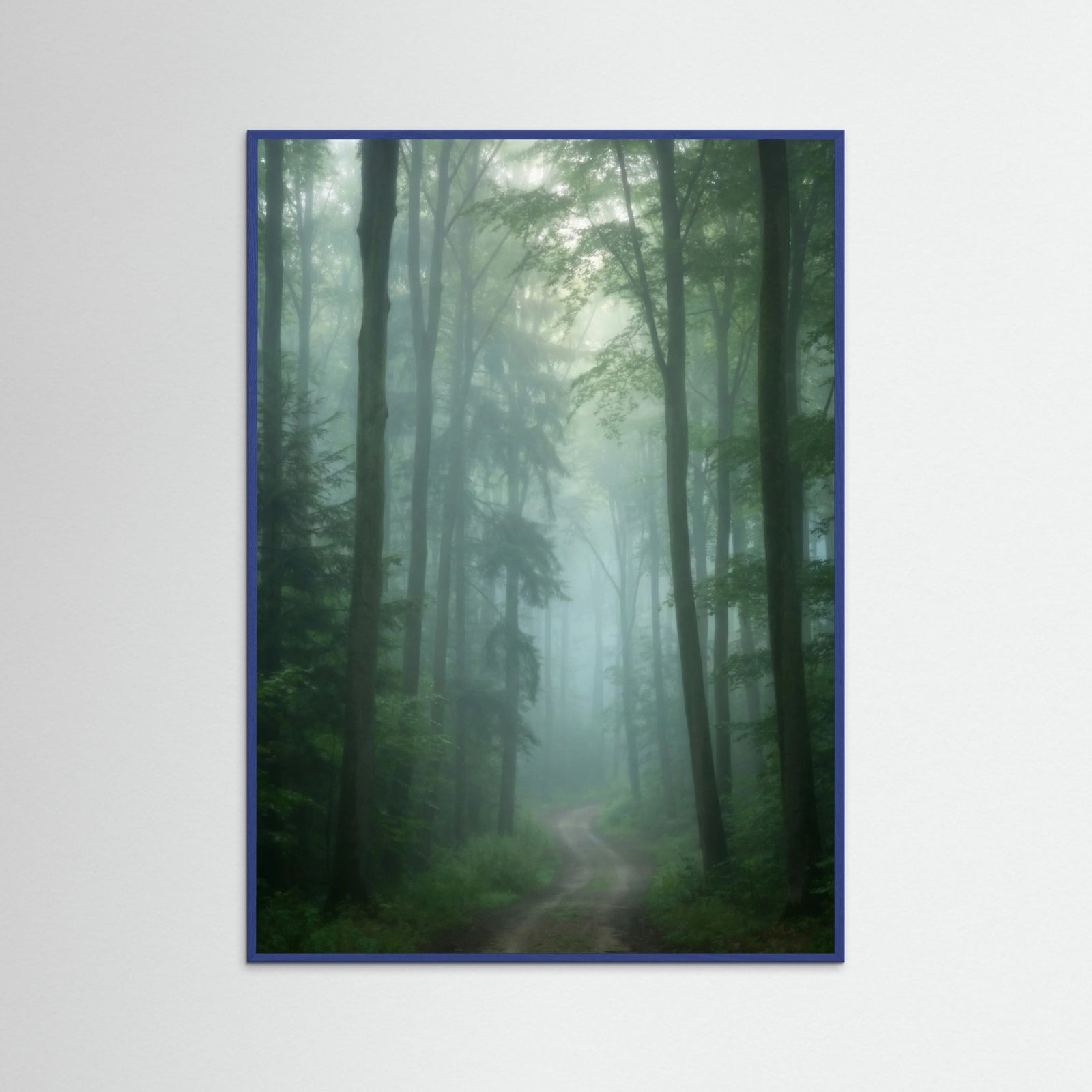 Blue Wood Coastal Green Embrace