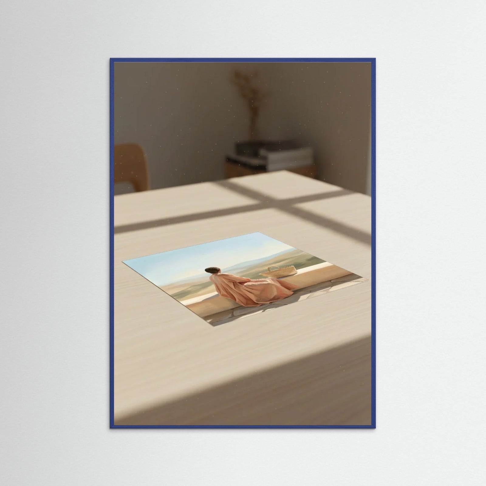 Blue Wood Coastal Serenity Teal