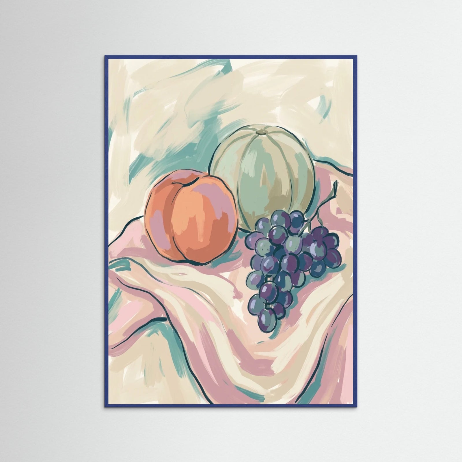 Blue Wood Coastal Serenity