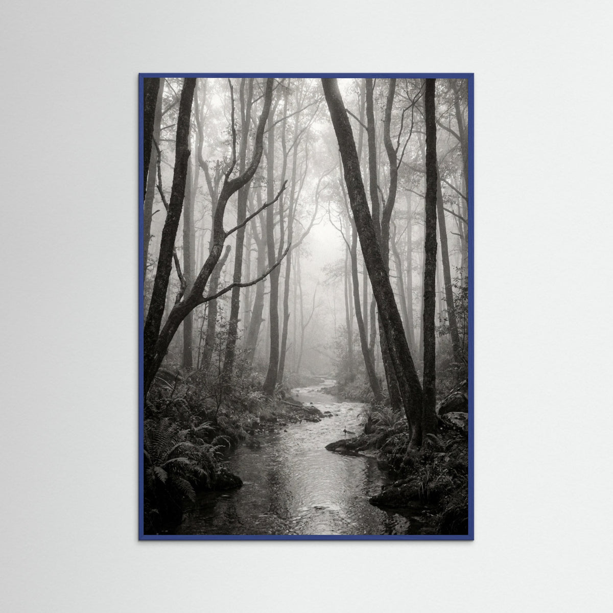 Blue Wood Coastal Serenity