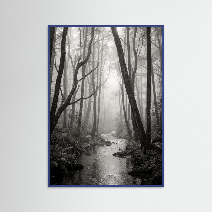 Blue Wood Coastal Serenity