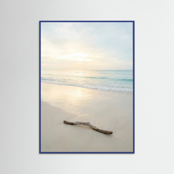 Blue Wood Coastal Serenity