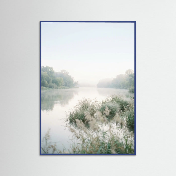Blue Wood Coastal Serenity