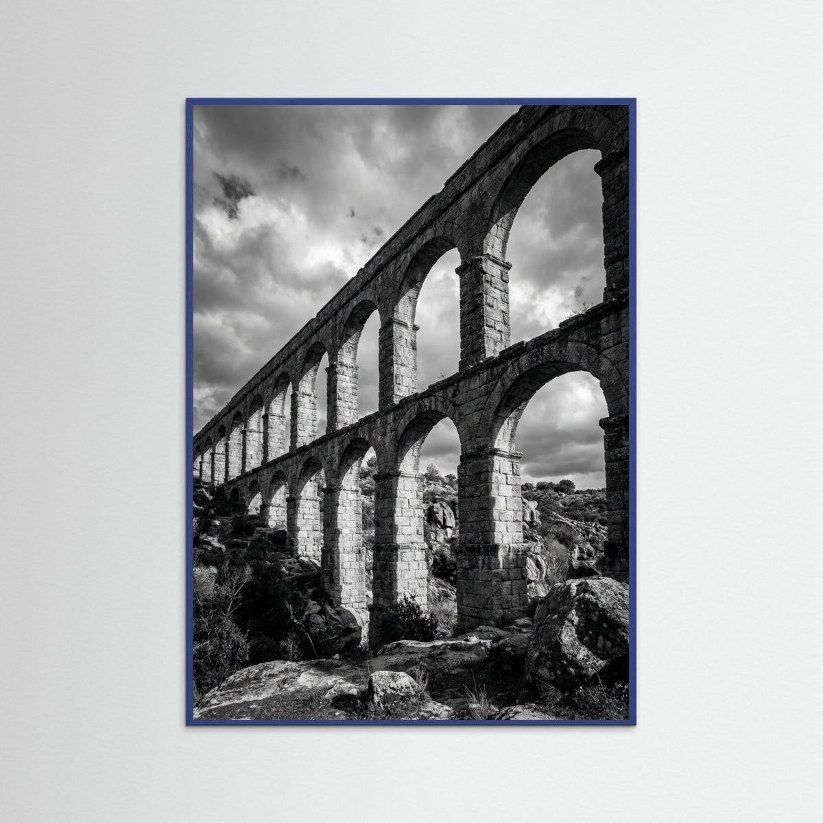 Blue Wood Coastal Serenity