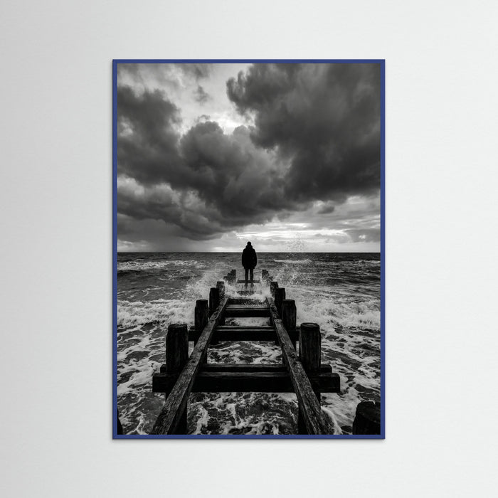Blue Wood Coastal Solitude