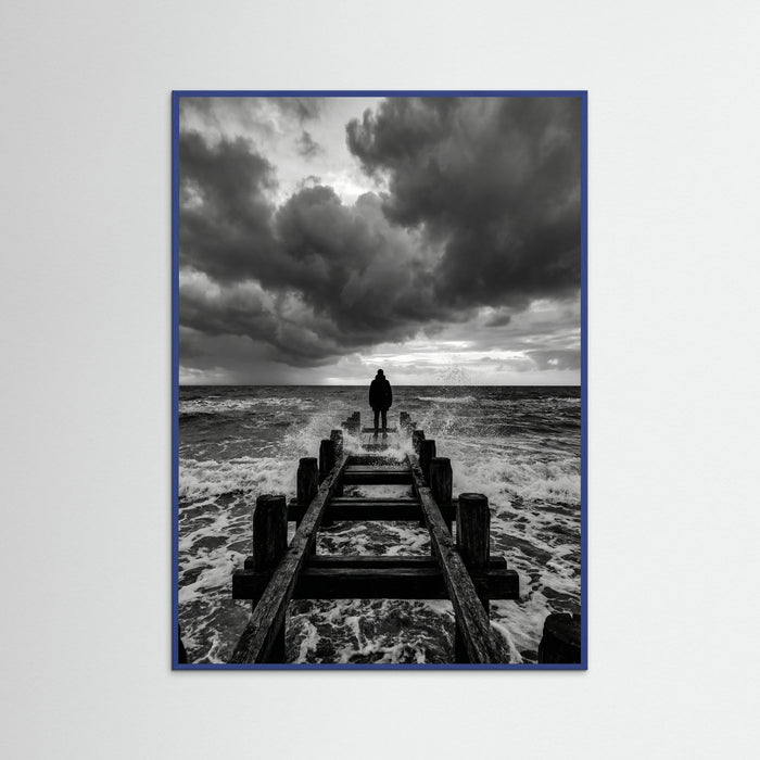 Blue Wood Coastal Solitude