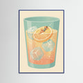Blue Wood Cocktail Oasis
