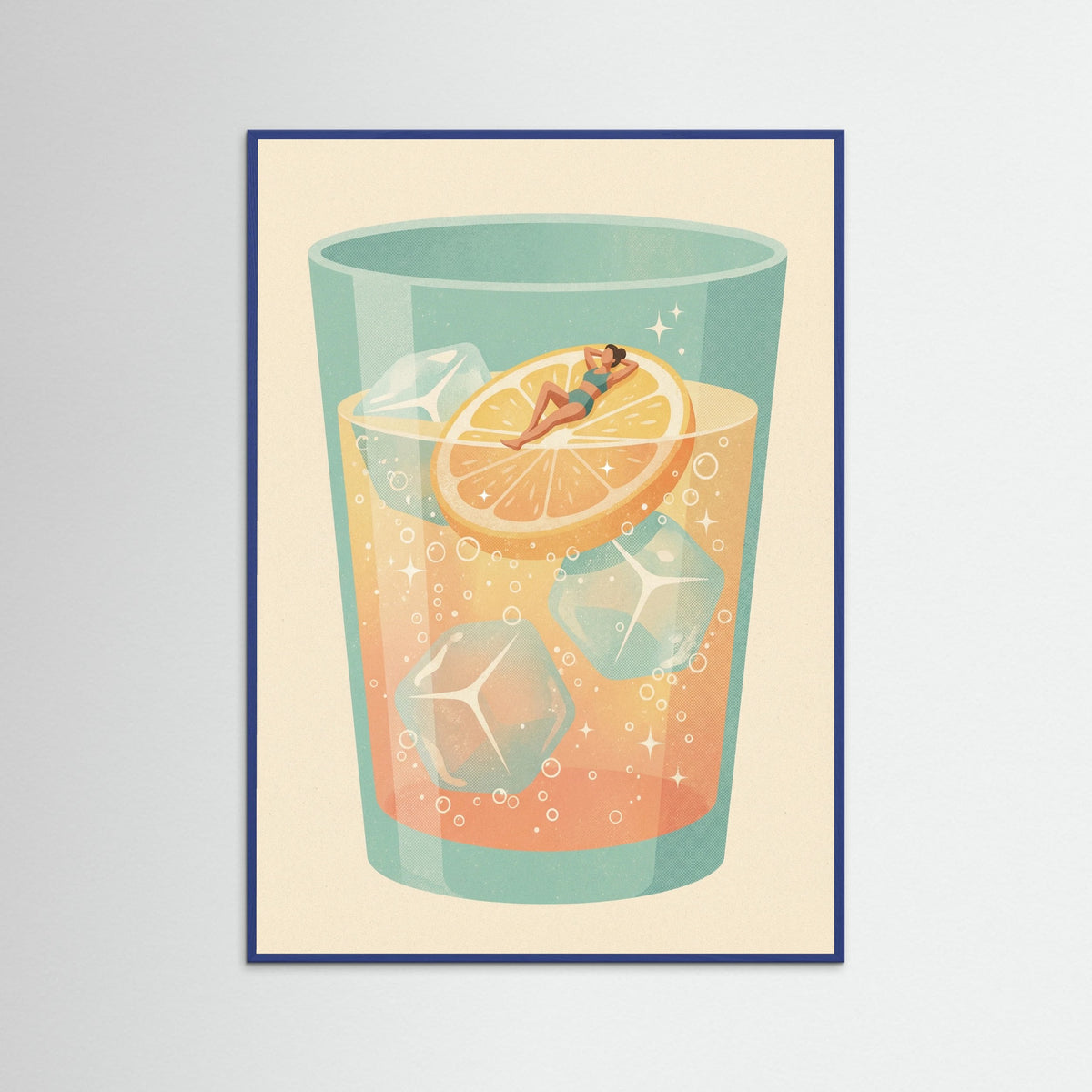 Blue Wood Cocktail Oasis