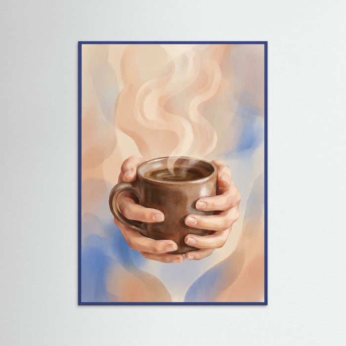 Blue Wood Coffee Pour