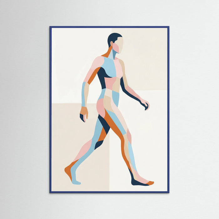 Blue Wood Color Block Visage