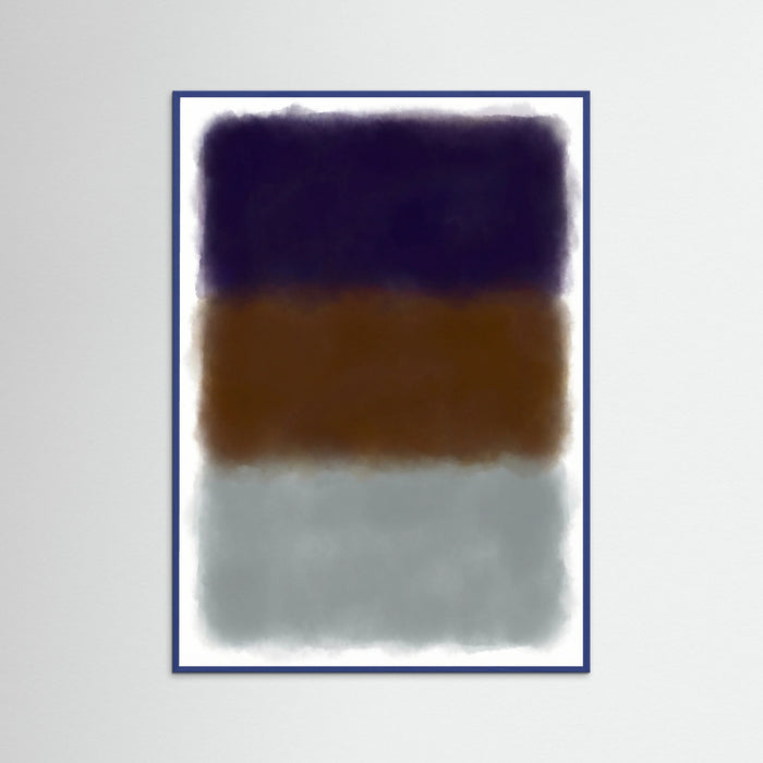 Blue Wood Color Field Harmony