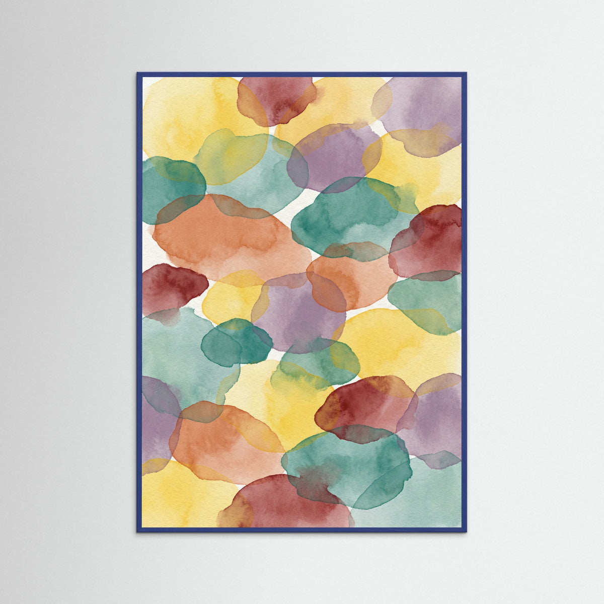 Blue Wood Color Mosaic