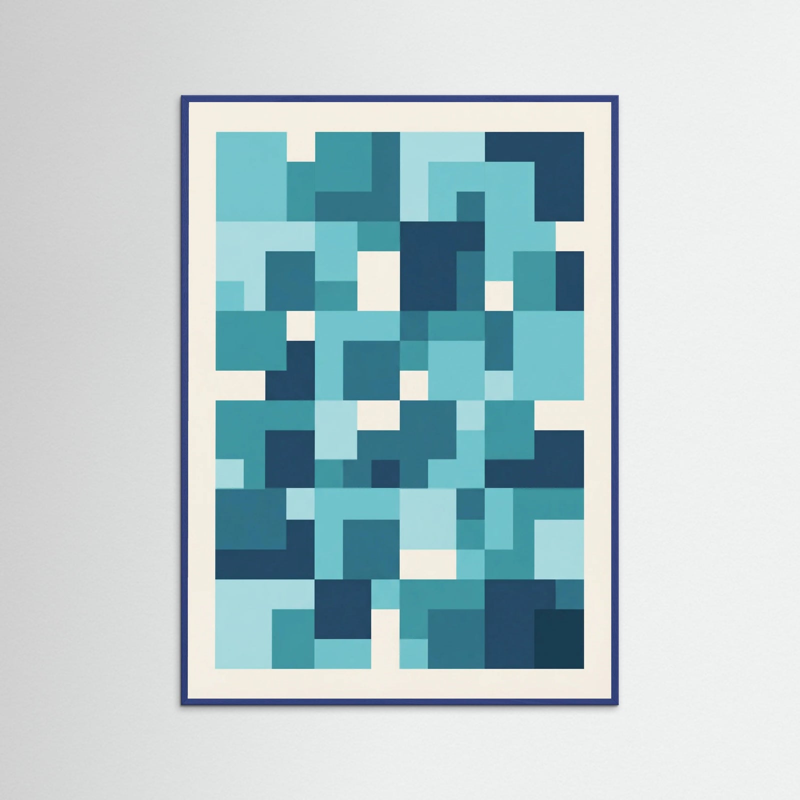 Blue Wood Concentric Harmony