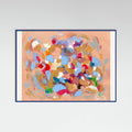 Blue Wood Confetti Garden I Poster