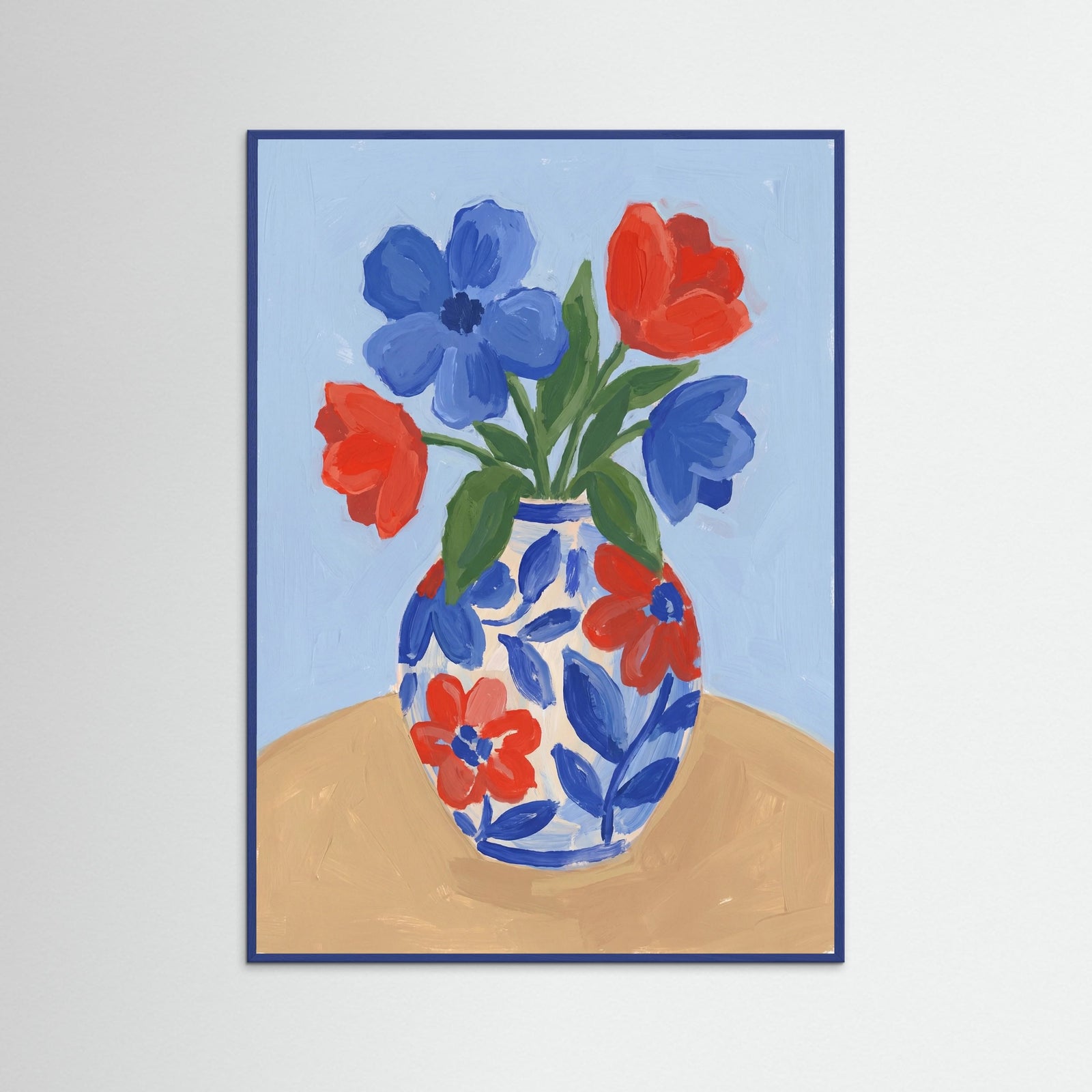 Blue Wood Contemplative Bloom