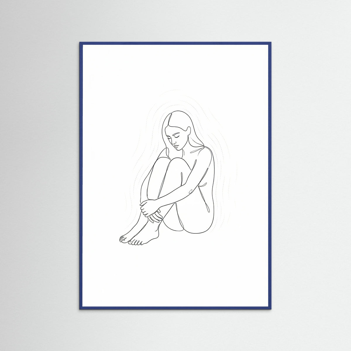 Blue Wood Contemplative Guardian