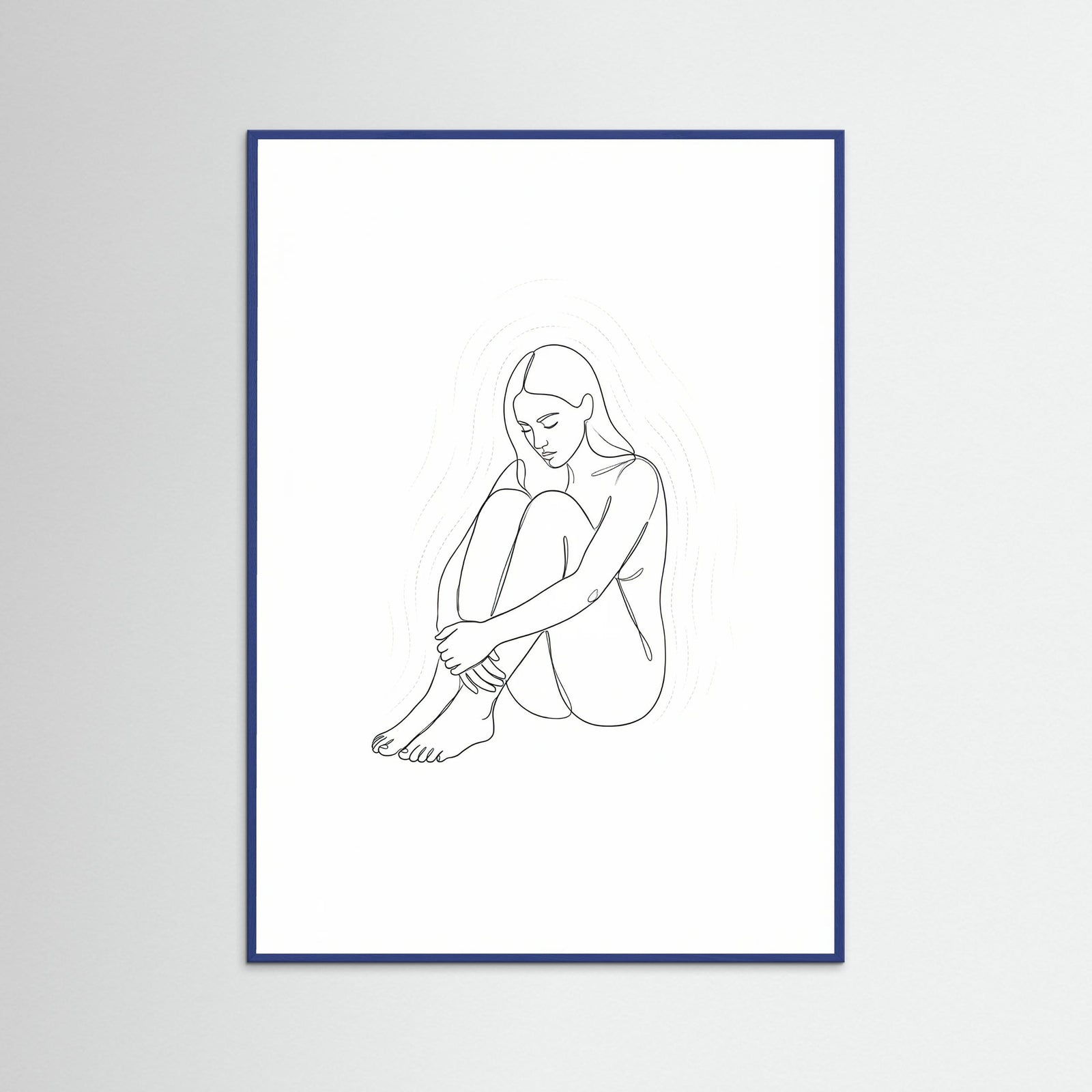 Blue Wood Contemplative Guardian