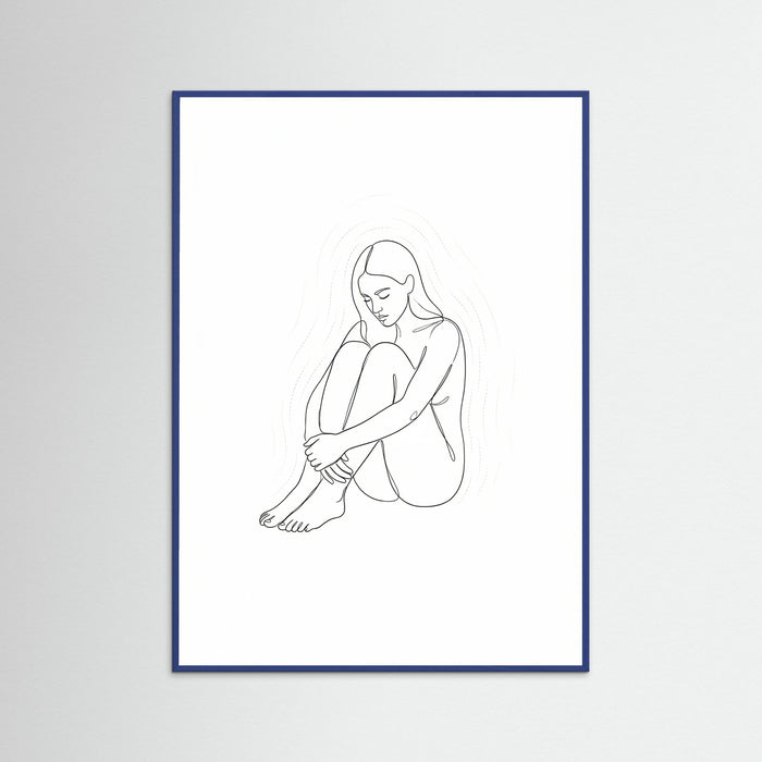 Blue Wood Contemplative Guardian