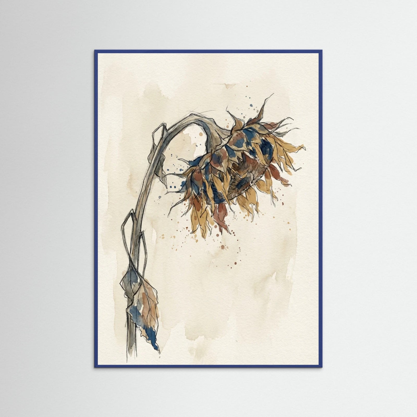 Blue Wood Contorted Recline