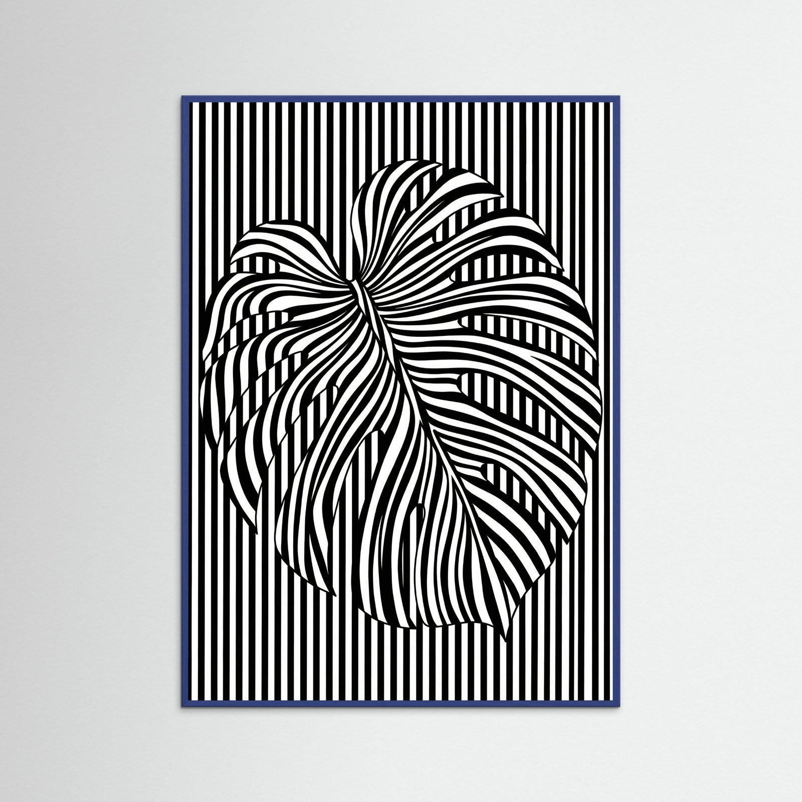 Blue Wood Contrast Embrace