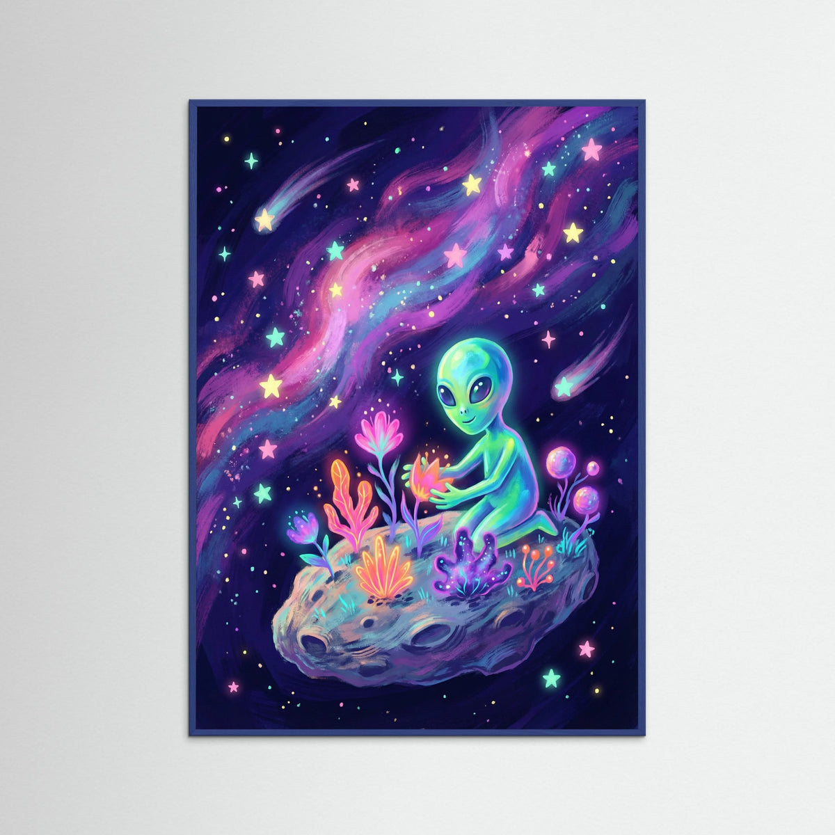 Blue Wood Cosmic Dreamscape