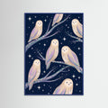 Blue Wood Cosmic Kitties