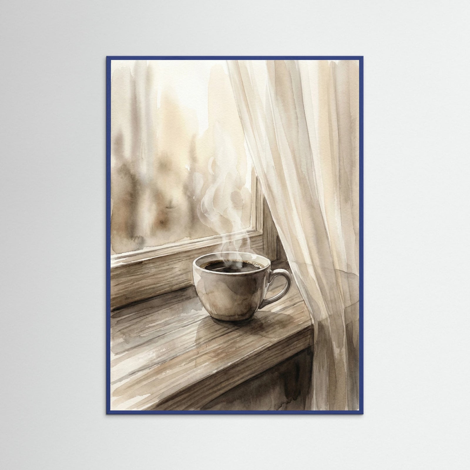 Blue Wood Cozy Coffee