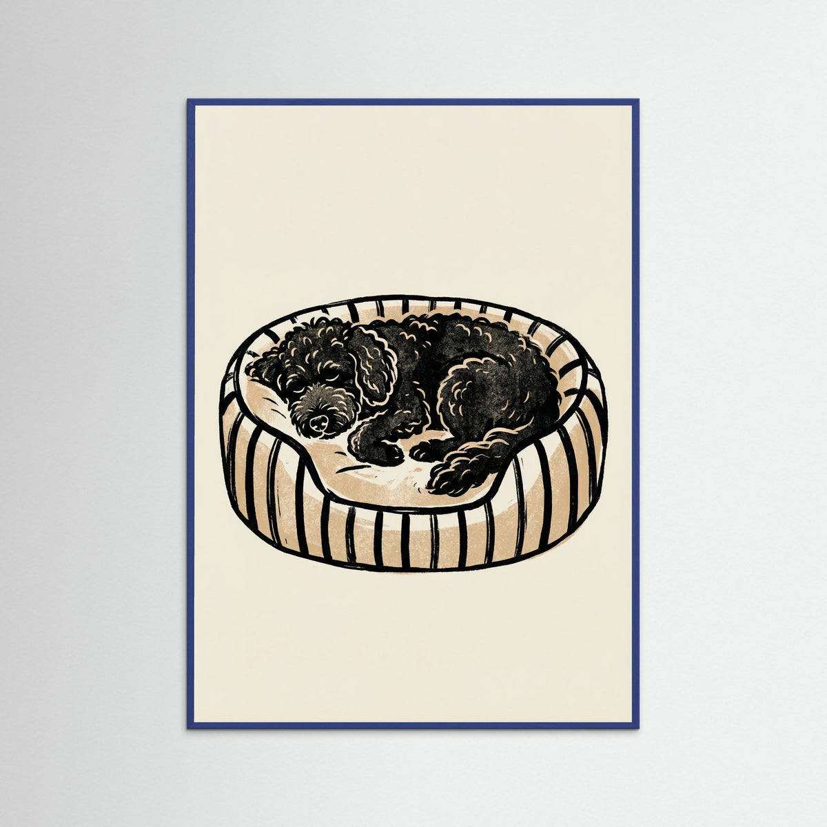 Blue Wood Cozy Feline Slumber