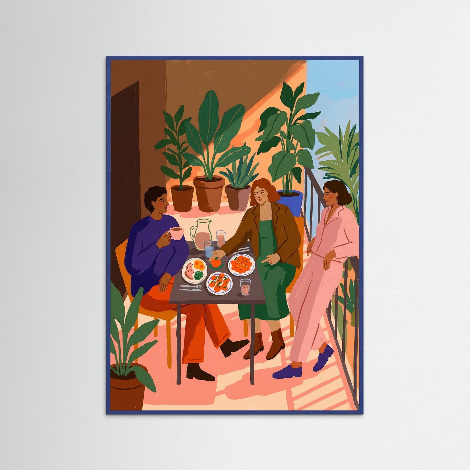 Blue Wood Cozy Gathering