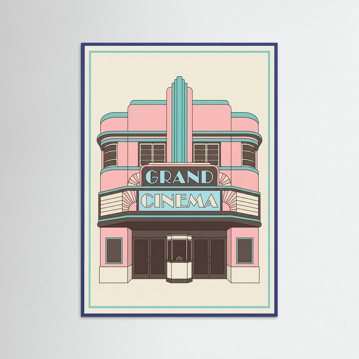 Blue Wood Crescent Facade